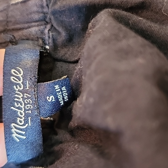 Madewell navy blue and white ikat style print pull on skirt with pockets S - Picture 8 of 11